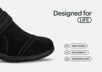 Eva - Black Suede