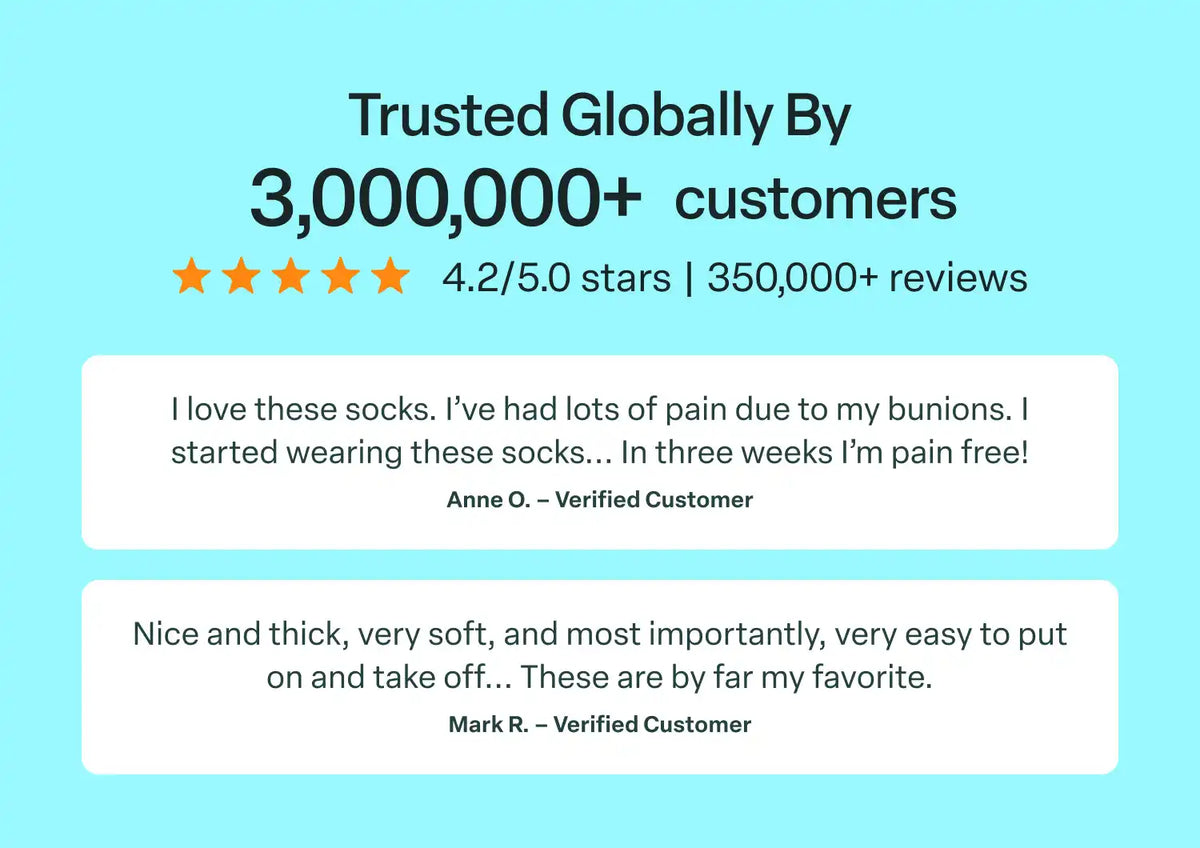 Extra Roomy Socks (Thick) - Black/Gray